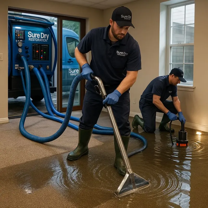 Water Extraction and Removal process in Lake Telemark, NJ